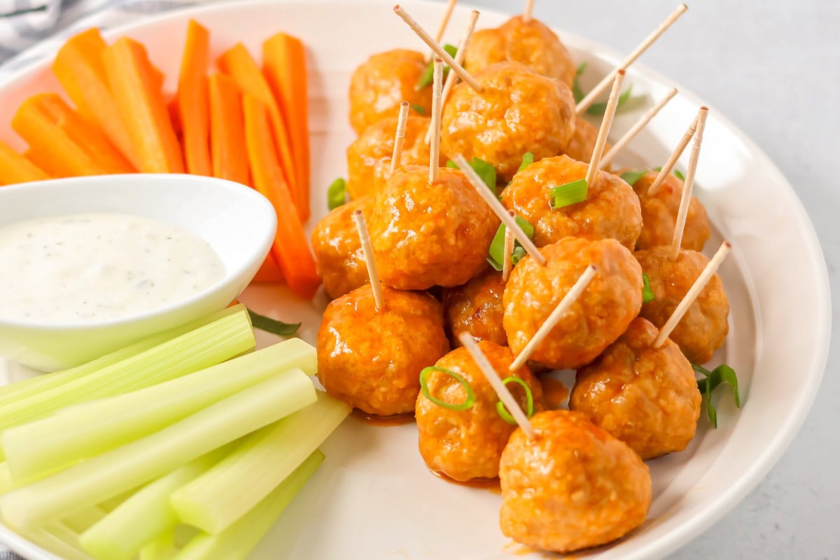 Quick & Easy Buffalo Chicken Meatballs: Appetizer to Dinner